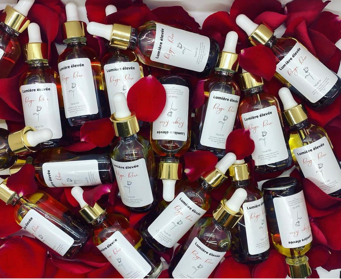 Facial Oil w/ Organic Rose Petals